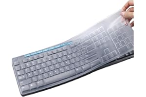 CASEDAO Ultradünne, transparente Tastaturabdeckung, kompatibel mit Logitech K200 K260 K270 MK200 MK260 MK270 MK295 Tastatur, staubabweisend, wasserdichte Tastaturschutzabdeckung (transparent)