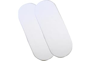 BabyPrem Moseskörbe Stubenwagen Spannbettlaken 2 Baumwolle 70 x 40cm 2 WEIß