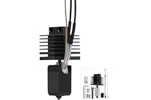 HIKUDIY Ceramic Hotend for R QIDI X-Max 3/X-Plus 3/X-SMART3, 24V 48W Extruder Print Head Hot End Kit with Heating Element Heating Cartridge Thermistor Hardened Steel Nozzle for QIDI 3D Printer