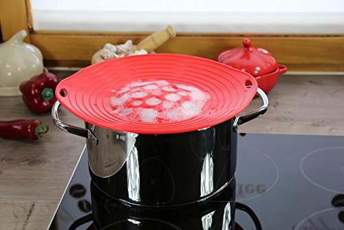 culinario Überkochschutz Universaldeckel zum Schutz vor dem Überkochen optimal für Töpfe von Ø 16 – 28 cm - 5