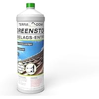Terra Domi Greenstop, 1 Liter Konzentrat 1:60, Moosentferner für bis zu 3000 m², Dachreiniger, Grünbelagentferner…