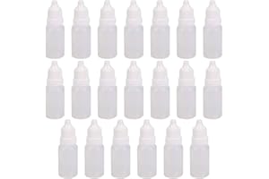 CERIOLL Bouteilles Compte-gouttes Vides En Plastique Chutes, Translucide Souple Bouteilles, Flacons Compte-gouttes En Plastique Souple, Portable Bouteille En Plastique Liquide Eye (20ml, 20PCS)