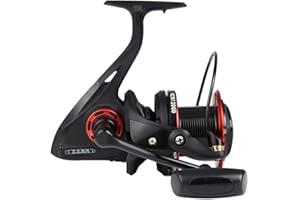 Diwa Carretes de Pesca giratorios 8000 10000 12000 Agua Salada de Agua Dulce Pesca de Caza Mayor Pesca de Surf Ultra Suave Potente Carrete Equipo de hiladora Duradero Eje de Gran tamaño