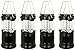 Produktbild Everyday Essentials 4 Pack Ultra Bright LED Faltbar Wasserabweisend Camping Laterne Taschenlampen [Neueste Version] (Schwarz vorgeladen)