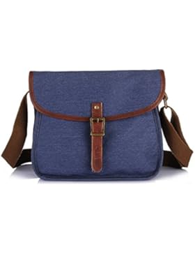 Männer Vintage-Leinwand Messenger Aktentasche Schulter Tote Arbeiten All-Purpose Verwendung Tasche,A-30cm*10cm...