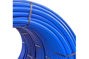 QPOOL24 PE 100 PN16 RC Drinking Water Pipe 25 mm 3/4 Inch 50 m for Garden Watering, Water Pipe Hose Black According to DIN EN 12201 According to DVGW for Pool, Home and Garden