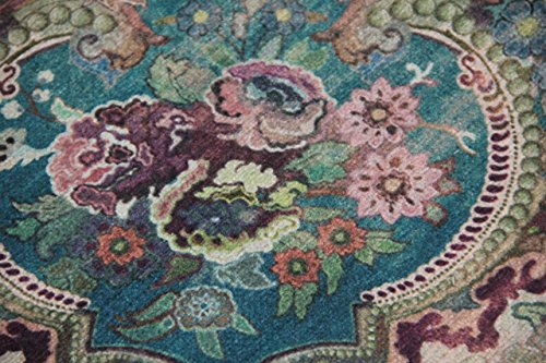 Pastell Vintage Teppich | im angesagten Shabby Chic Look | für Wohnzimmer, Schlafzimmer, Flur etc. | Pastell (275 x185 cm) - 5