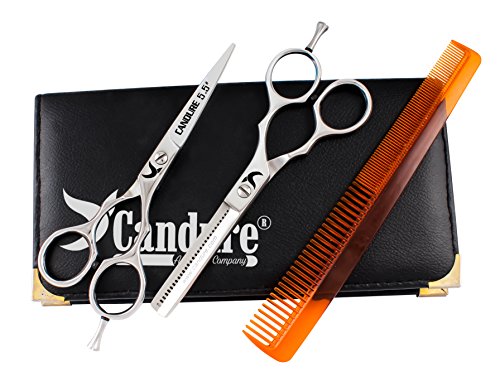 Professionell Haarscheren Set Mikroverzahnt Effilierschere Modellierschere Friseur Scheren Set, 5.5'' (13,97cm)