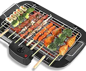 Sisliya Portable Smoke-Free Electric Grill Home Barbecue Electric Grill Outdoor Camping Picnic Burner Charcoal Camping Barbecue Oven