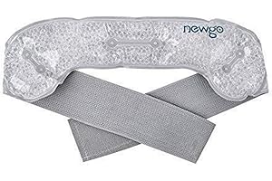 NEWGO emicrania sollievo dal dolore regolabile Hot Cold gel Ice Head Wrap con retro in tessuto morbido per mal di testa, mal di denti, mal di gola, febbre, gonfiore standard (dimensioni 33 x 8 cm)