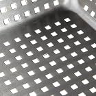 Bruzzzler Edelstahl Grill-Korb / Gemüseschale, rechteckig – 15 x 15 x 5.5 – Bild 3