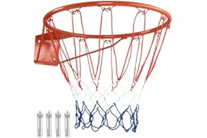 FANTASK Unisex – Canestro da basket adulto rosso Ø 45 cm