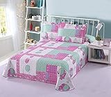 Bouti de gran calidad. NOVOTEXTIL Maya Bay Colcha Bouti Infantil de Verano y Entretiempo, Cama de 90 cm, 2