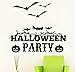 Produktbild Timorly Happy Halloween Hexe Fledermäuse Wandaufkleber Fenster Dekoration Abziehbild Dekor, Kürbis Schläger Geschenk Aufkleber Wandbild Wanddeko Wandtattoo Decor(60x50cm,Schwarz)