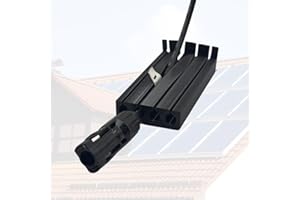GENERISCH NEXCAPE PV-Dachdurchführung, Kabeldurchführung für Solarkabel, UV-beständig, Kunststoff TPU (2 Kabel + Erdungskabel – 125 mm)