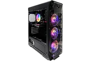 STGsivir PC Gamer Fixe,Ordinateur Gaming,GeForce RTX 3050 6Go GDDR6,Core i7 8th up to 4.1 Ghz,32Go DDR4,1To SSD,WiFi 6,BT5.0,Ventilateur RGB x3,Windows11 Pro
