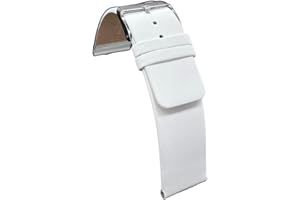 diloy Lederarmband für klassische Uhr – Glattes Rindsleder ohne Nähte, minimalistisches Design – Größen 18mm, 20mm, 22mm, 24mm, 26mm, 28mm, 30mm 327
