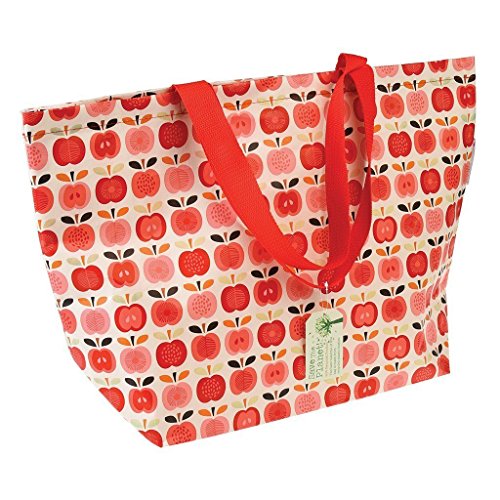 dotcomgiftshop 26582 Shopper groß als Einkaufstasche Vintage Apple