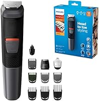 Philips Series 5000 11-in-1 Multi Grooming Kit for Beard, Hair and Body with Nose Trimmer Attachment - MG5730/33