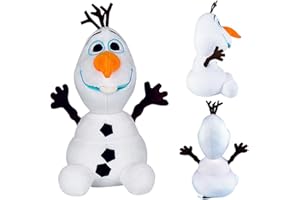 FYDZBSL Frozen Olaf the Snowman Poupée en Peluche Frozen Olaf the Snowman Peluche Jouet Tissu à Poils Ras et Rempli de Coton PP Animé Peluche Jouet Cadeau d'anniversaire Et de Noël Mignonne pour Garçon Et Fi