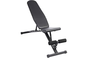 ‎ZOOMYO zoomyo Hantelbank mit Ablage, Universal und Profi Hantelbank, 5fach verstellbar, vielseitig nutzbar zum Trainieren der Bauchmuskeln und Verbessern der Fitness,Bankdrücken,Krafttraining, Home Gym