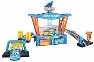 FISHER-PRICE Pixar and Disney Cars Color Change Dinoco Car Wash Playset with Pitty and Lightning McQueen Vehicle, Interactive Water Play Toy for Kids Age 4 Years and Older - GTK91