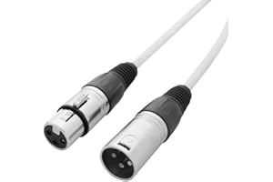 LEDJ 5m 3 Pin White DMX Cable
