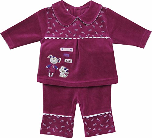 Schnizler Baby Girls Tracksuit -  Purple - 3-6 Months