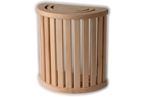 FINNSA Saunalampe Saunaleuchte Holzblendschirm Sauna Lampe Holzschirm Erle