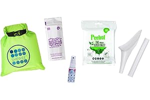 SHEWEE Flexi Travel Pack - Includes Reusable Pee Funnel, Peebol Pocket Sized Toilet, Hand Sanitiser and Dry Bag