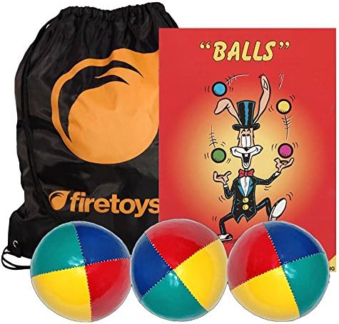 Firetoys 3x Beach Juggling Ball Set, Booklet &amp; Bag