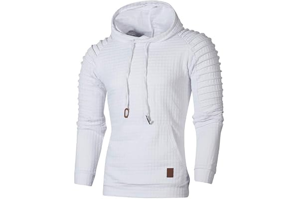 SANFASHION Noël 2020 Printemps Hiver Sweat à Capuche Cotton Manche Longue Homme Sweat-Shirt Tricot Plaid Outwear Sportsweat Hoodie Casual Coat Sweat Tops Tee Shirt