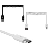 TYPE-C Spiral Extending USB Fast Charging Data Transfer USB Cable 1m