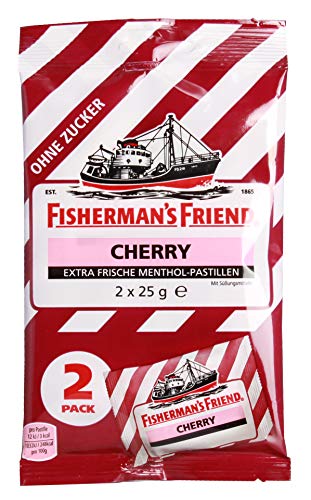 Preisvergleich Produktbild Fishermans Friend - Mentholpastillen Cherry - 2x25g