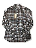 30 DAY RETURNS XACUS Linen Shirt in Brown/Grey Check 16