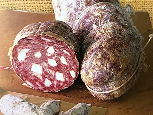 Salame Toscano Nero di Maremma 250/300 gr - SALUMIFICIO FATTORIA CASTEANI - Toscana