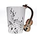 Produktbild Mmrm Mug mit geige, gitarre, klavier, kreative Mug musik instrument keramik becher tee tasse milch Violine mit Geschenkverpackung
