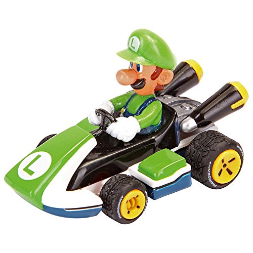 Mario Kart Nintendo Figura Pull Speed Luigi, Multicolor (Carrera 9003150193166)