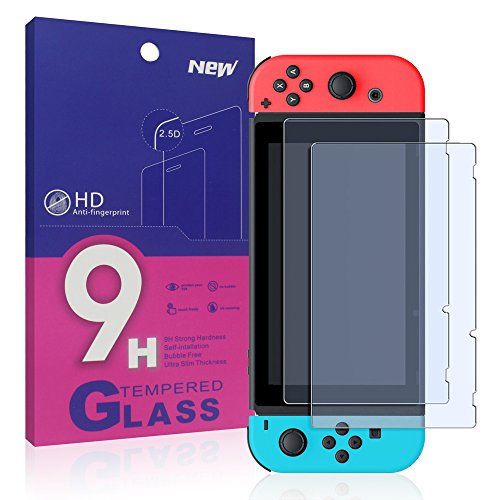Pellicola Protettiva Nintendo Switch (2 Pack), Ukuu Vetro Temperato Protezione Schermo per Nintendo Switch - 6,2 Pollicie Anti Scratches, Ultra Clear, Anti Bubbles, Anti-Fingerprint