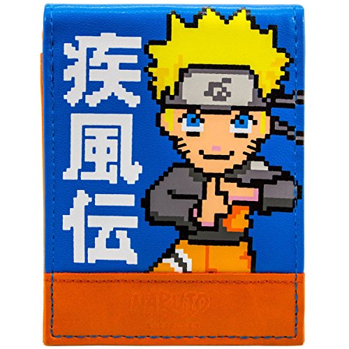 Preisvergleich Produktbild Naruto Shippuden 16-Bit-Retro Ninja Blau Portemonnaie Geldbörse