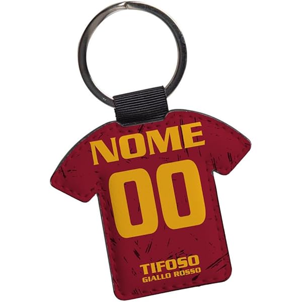 Portachiavi Personalizzato Tifoso Calcio - Ecopelle Con Nome E Numero Per Interisti, Milanisti E Napoletani - Foto 5