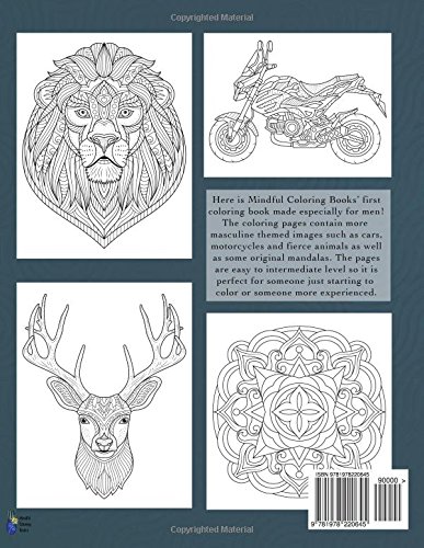 Coloring Book For Men: Masculine Coloring Designs: Volume 27 (Creative and Unique Coloring Books for Adults)