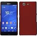 Produktbild PhoneNatic Case für Sony Xperia Z3 Compact Hülle rot gummiert Hard-case + 2 Schutzfolien