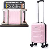 RAYKONG ABS Cabin Suitcase 40x30x20(24L)| Maximum Capacity | Hand Luggage with Detachable Wheels for Ryanair | Vueling | Easy