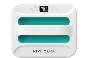 BOSADA 12"x10" Heat Press Machine,Portable Heat Press for Sublimation,Fast Heat-Up Heat Transfer Machine for T-Shirts,Hats,Bags,and Heating Transfer Projects(Mint Green)