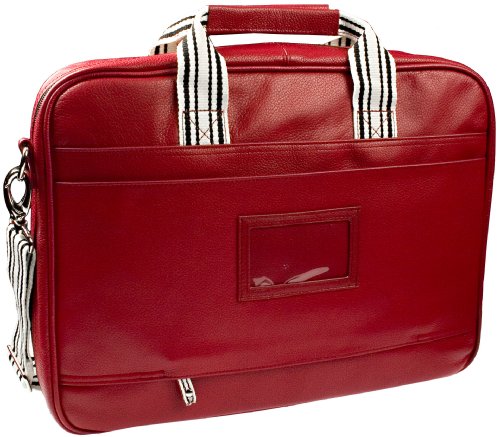 Krusell Breeze Leder Notebooktasche bis 39,6 cm (15,6 Zoll), rot - 3