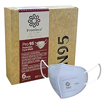 Promisca N95 face mask for Men, Women and Kids in Multiple Colours and 3 Sizes, with Earloop and Headloop