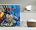 Produktbild JAMES STRAIN Ocean Decor Collection, Wild Sea Life Colorful Ancient Corals and Fishes in Red Egyptian Sea Sharm EL Sheikh Africa Print, Polyester Fabric Bathroom Shower Curtain, 84 inches Extra Long