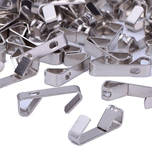 eBoot Bilder Aufhänge mit Nägeln, 100 Stück, Silber - 4