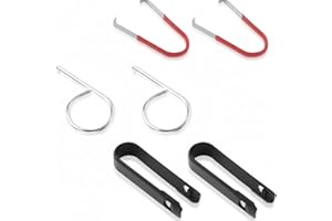 Trifletopia 6PCS Wheel Cap Removal Tool Set - Locking Nut Cover Puller - Alloy and Plastic Hook & Tweezer Tool - Universal Lug Nut Cap Remover for Car Wheels (Black)